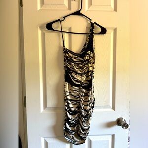 Wet Seal Zebra print bodycon dress